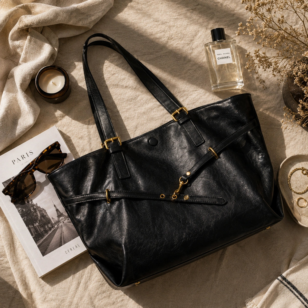 Packshot premium flatlay