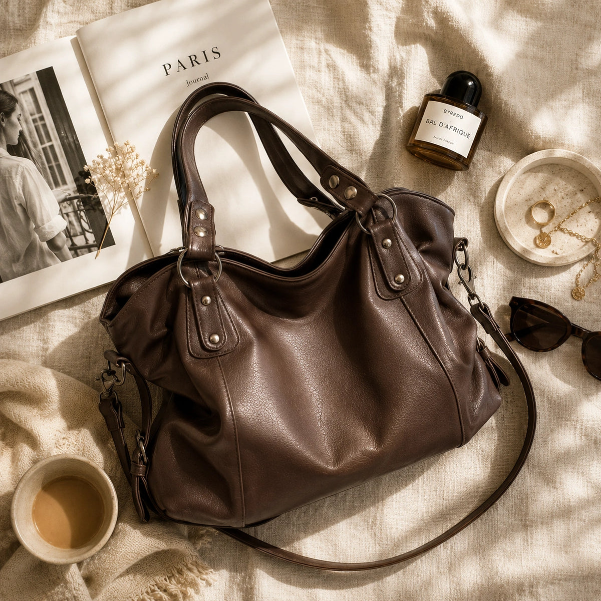 Packshot premium flatlay