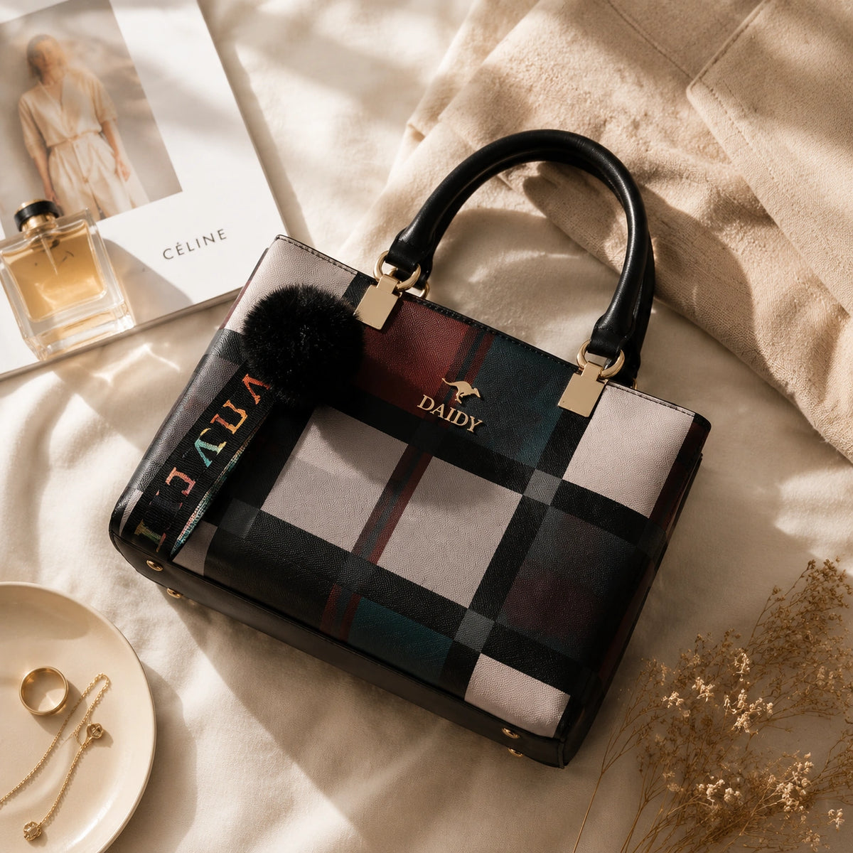 Packshot premium flatlay