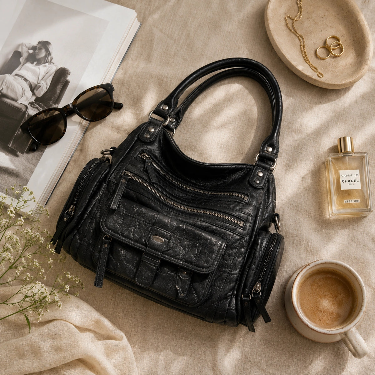 Packshot premium flatlay