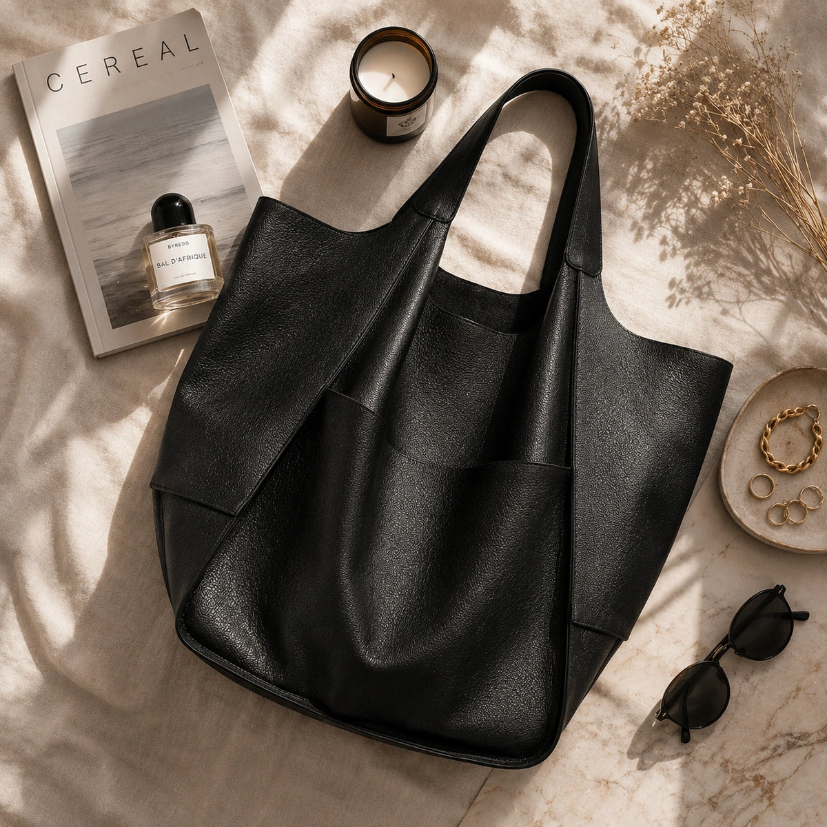 Packshot premium flatlay