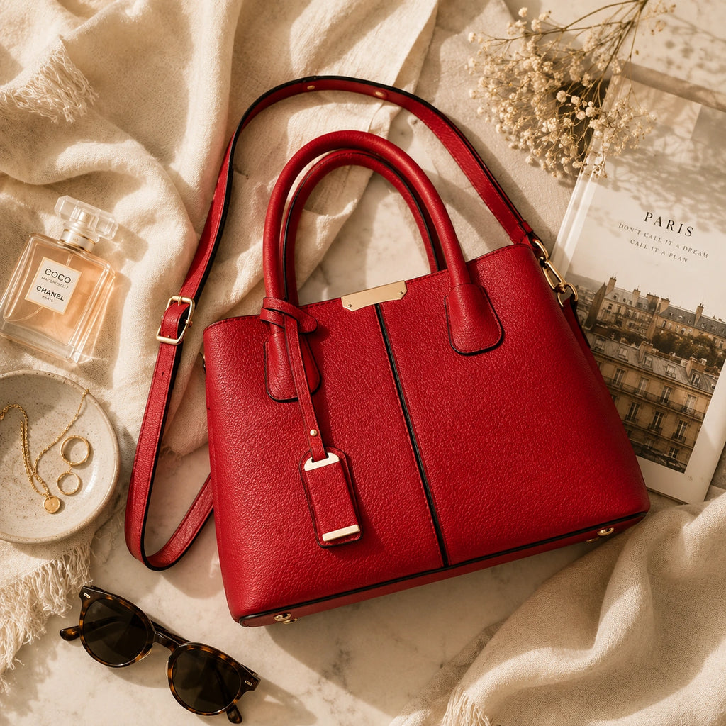 Packshot premium flatlay