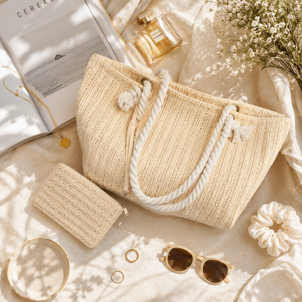 Packshot premium flatlay