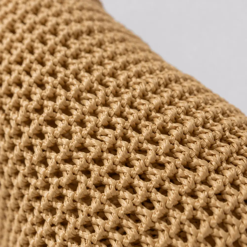 Sac à Main Amandine – zoom sur le raphia crocheté naturel