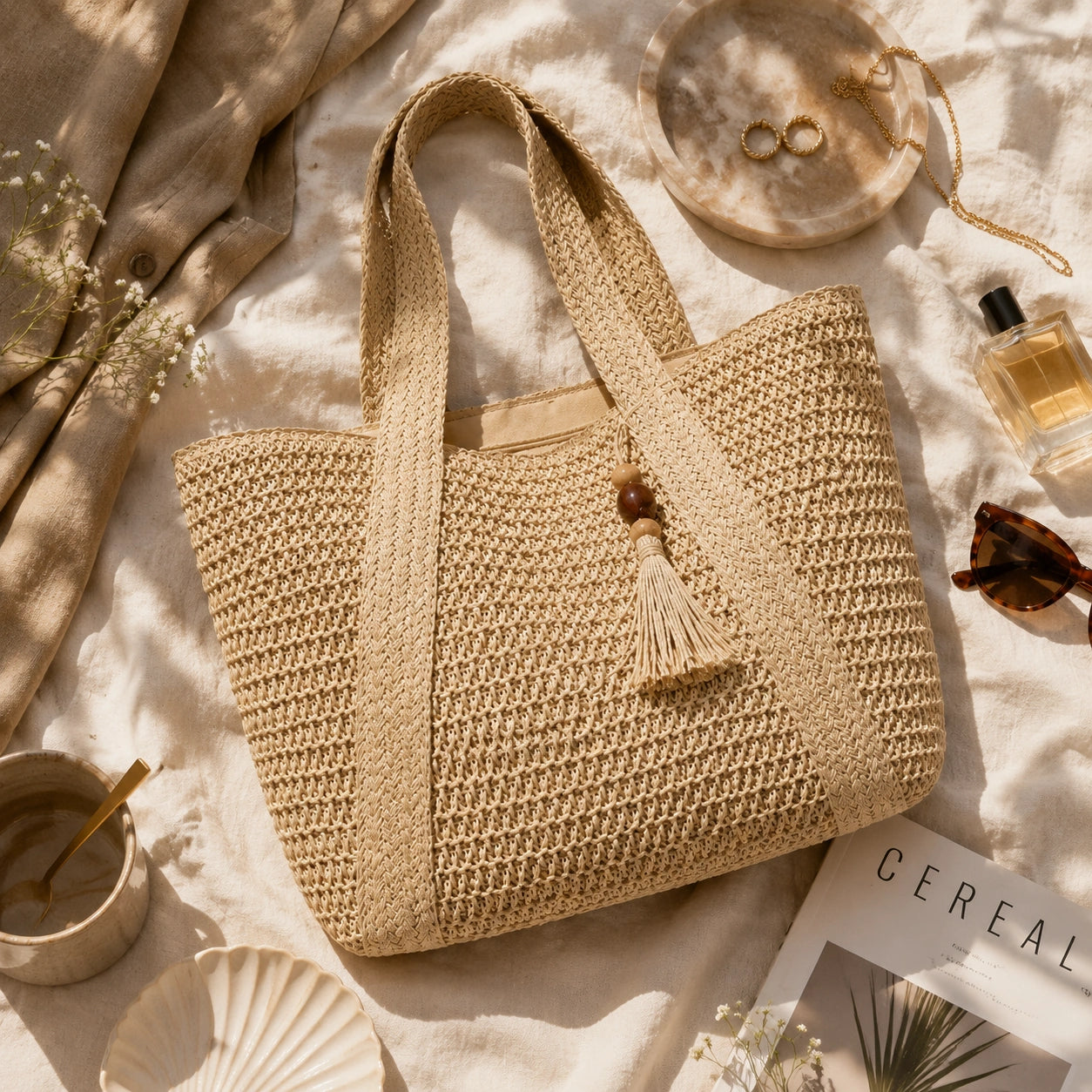 Packshot premium flatlay