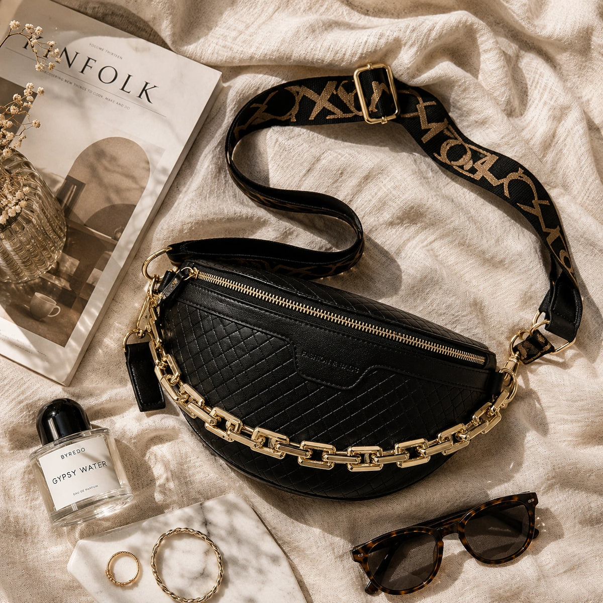 Packshot premium flatlay