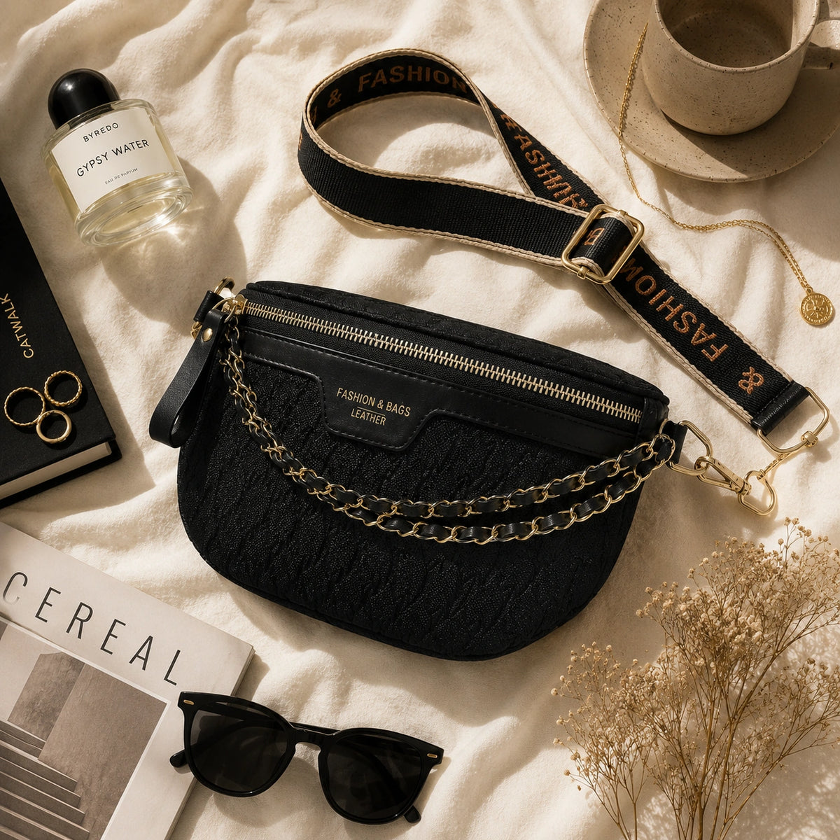 Packshot premium flatlay