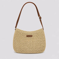 Sac bandoulière Naturel — Célia, vue de face sur fond studio