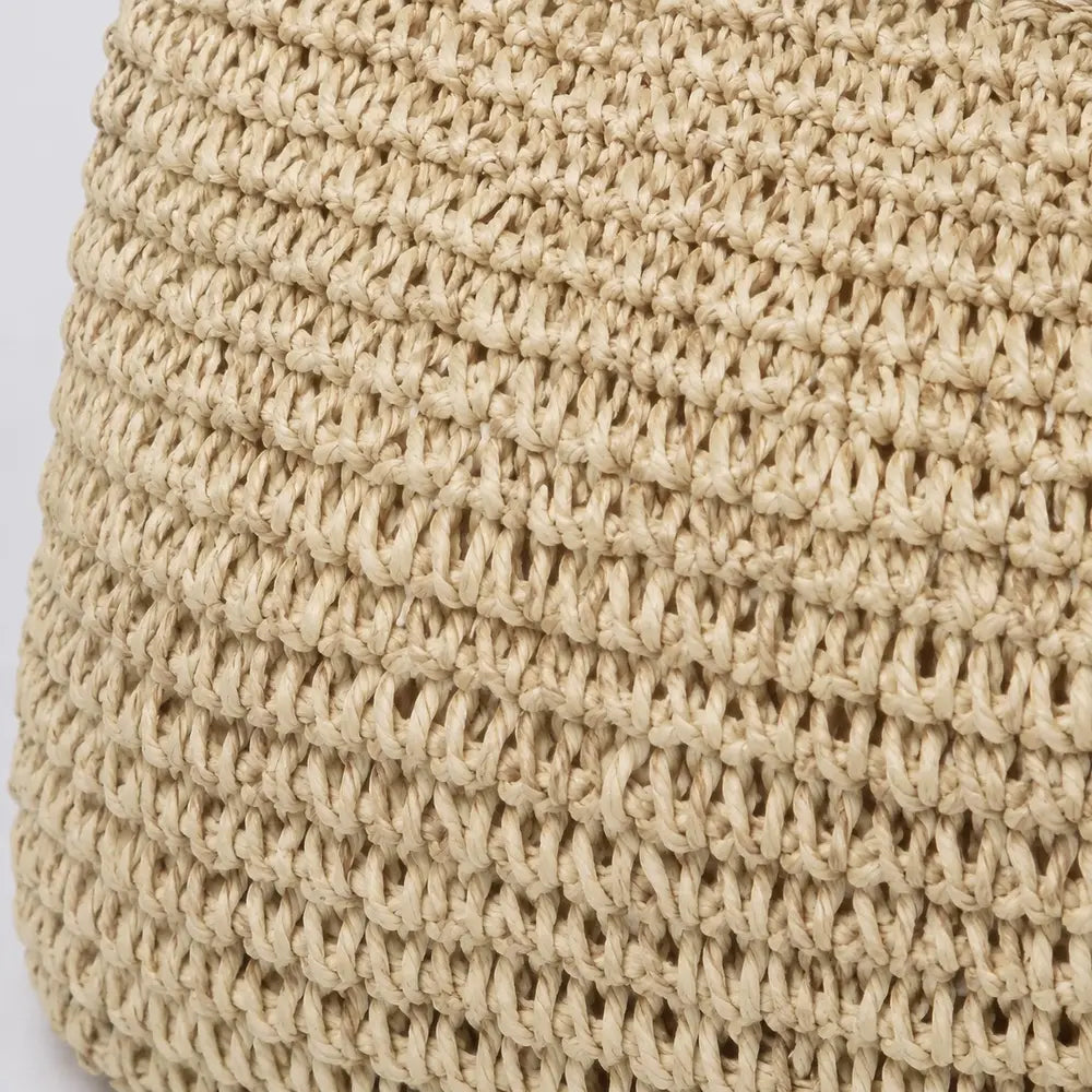 Sac bandoulière Naturel — Célia, zoom sur le tressage