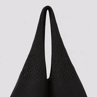 Sac cabas Noir — Clara, détail de l’anse intégrée