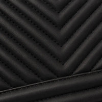 Petit sac bandoulière Anaëlle Noir, zoom sur la matière matelassée