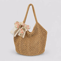 Sac en crochet à nœud — Apolline, vue trois quarts
