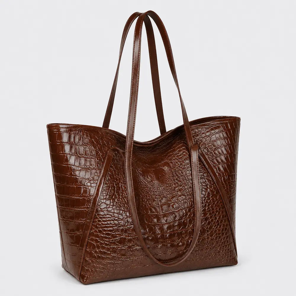 Sac à main Marron — Arielle, vue trois-quarts