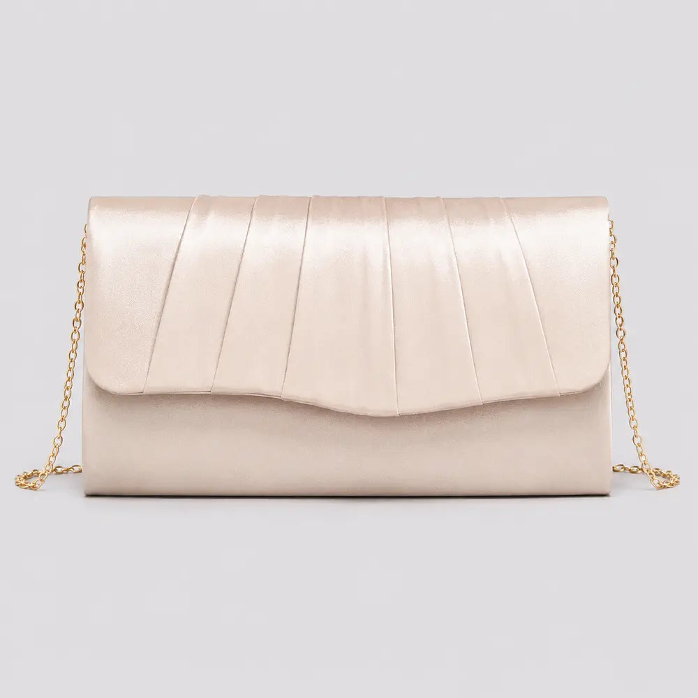 Pochette plissée — Clothilde Champagne, vue de face