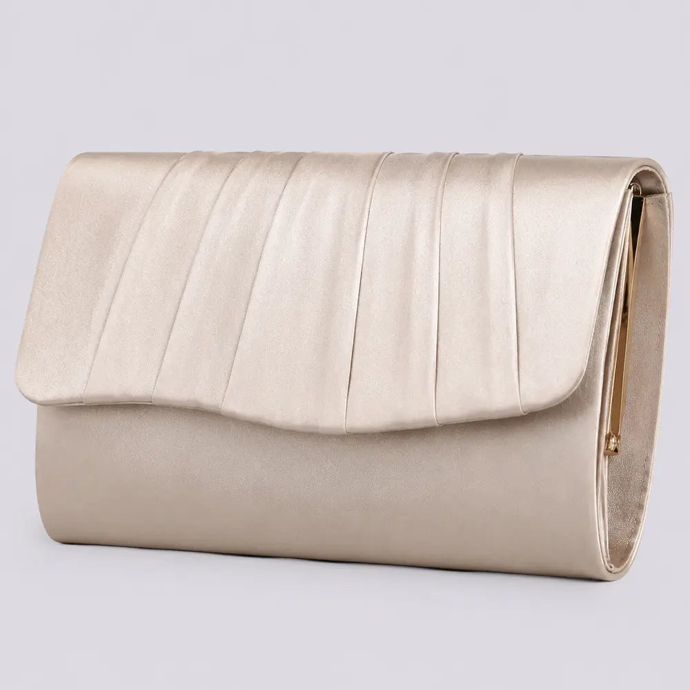 Pochette plissée — Clothilde Champagne, zoom détail distinctif