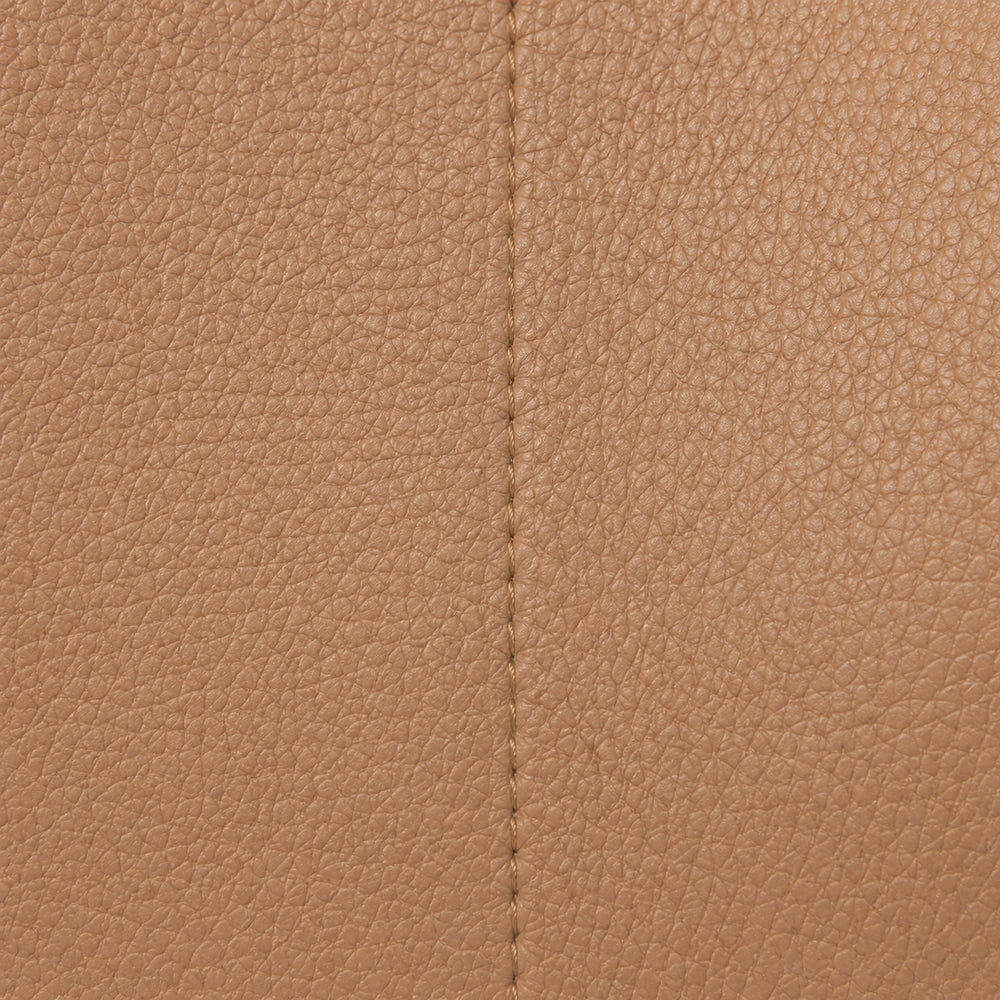 Sac bandoulière Camel — Aveline, zoom matière — ENNA PARIS