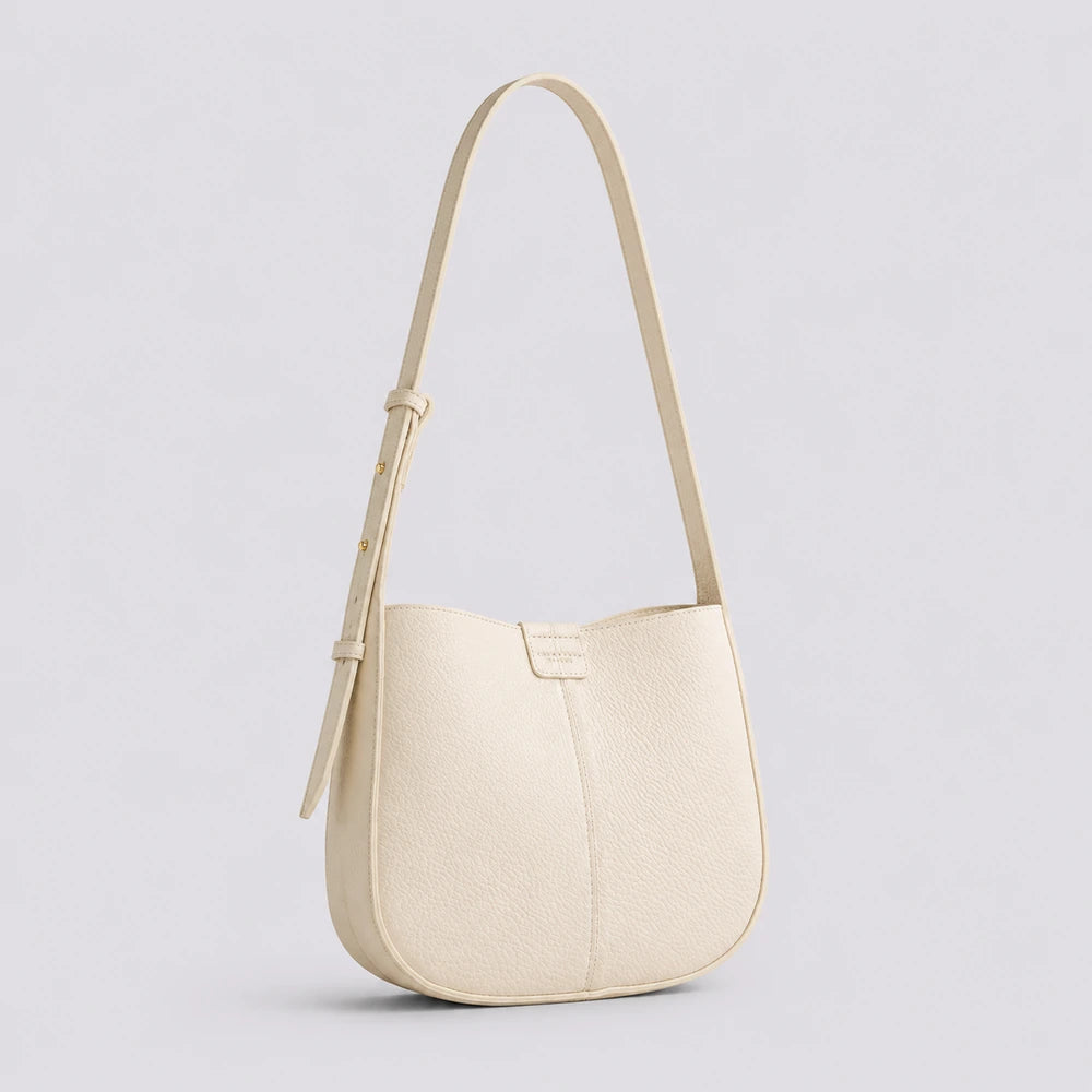 Sac bandoulière Crème — Aveline, vue trois-quarts — ENNA PARIS