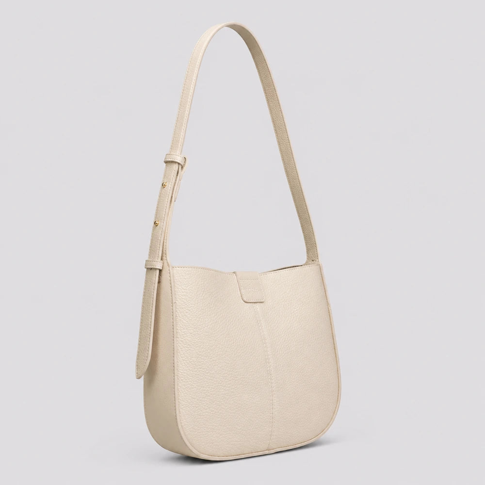 Sac bandoulière Crème — Aveline, vue de profil — ENNA PARIS