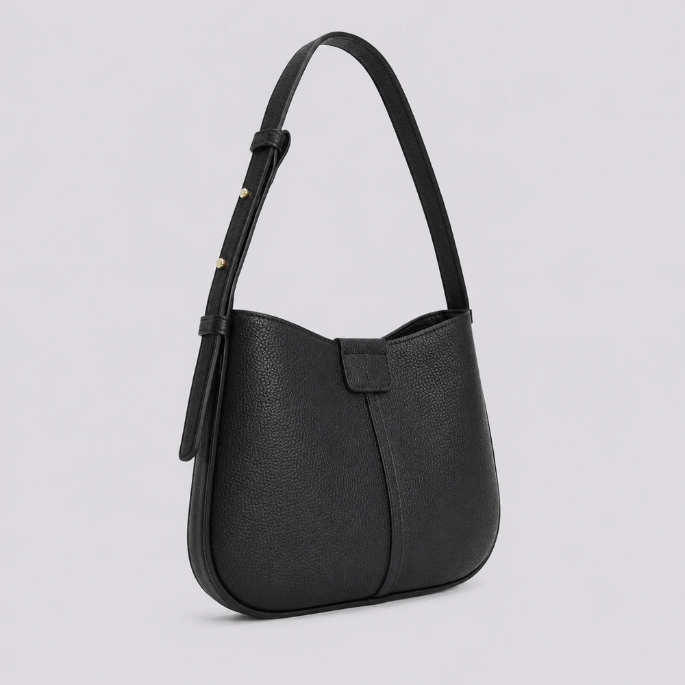 Sac bandoulière Noir — Aveline, vue de profil — ENNA PARIS