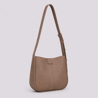 Sac bandoulière Taupe — Aveline, vue de profil — ENNA PARIS
