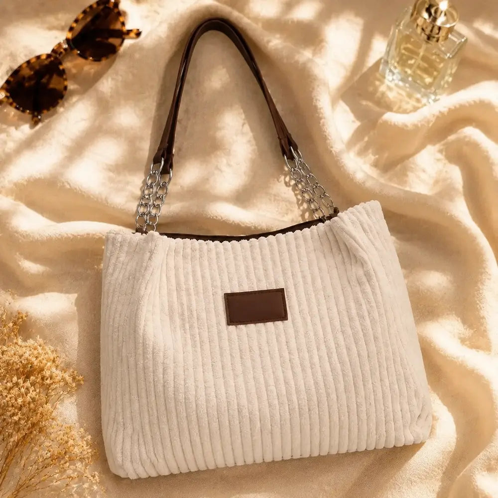 Sac à main Daphné Beige, packshot premium flatlay
