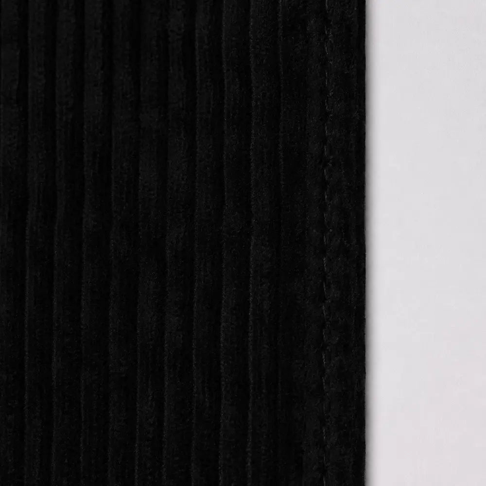 Sac à main Daphné Noir, zoom sur le velours côtelé