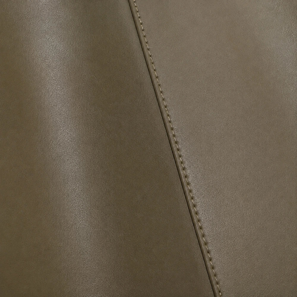Sac cabas Kaki — Eudoxie, zoom matière — ENNA PARIS