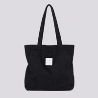 Sac cabas Mélina Noir, vue de face