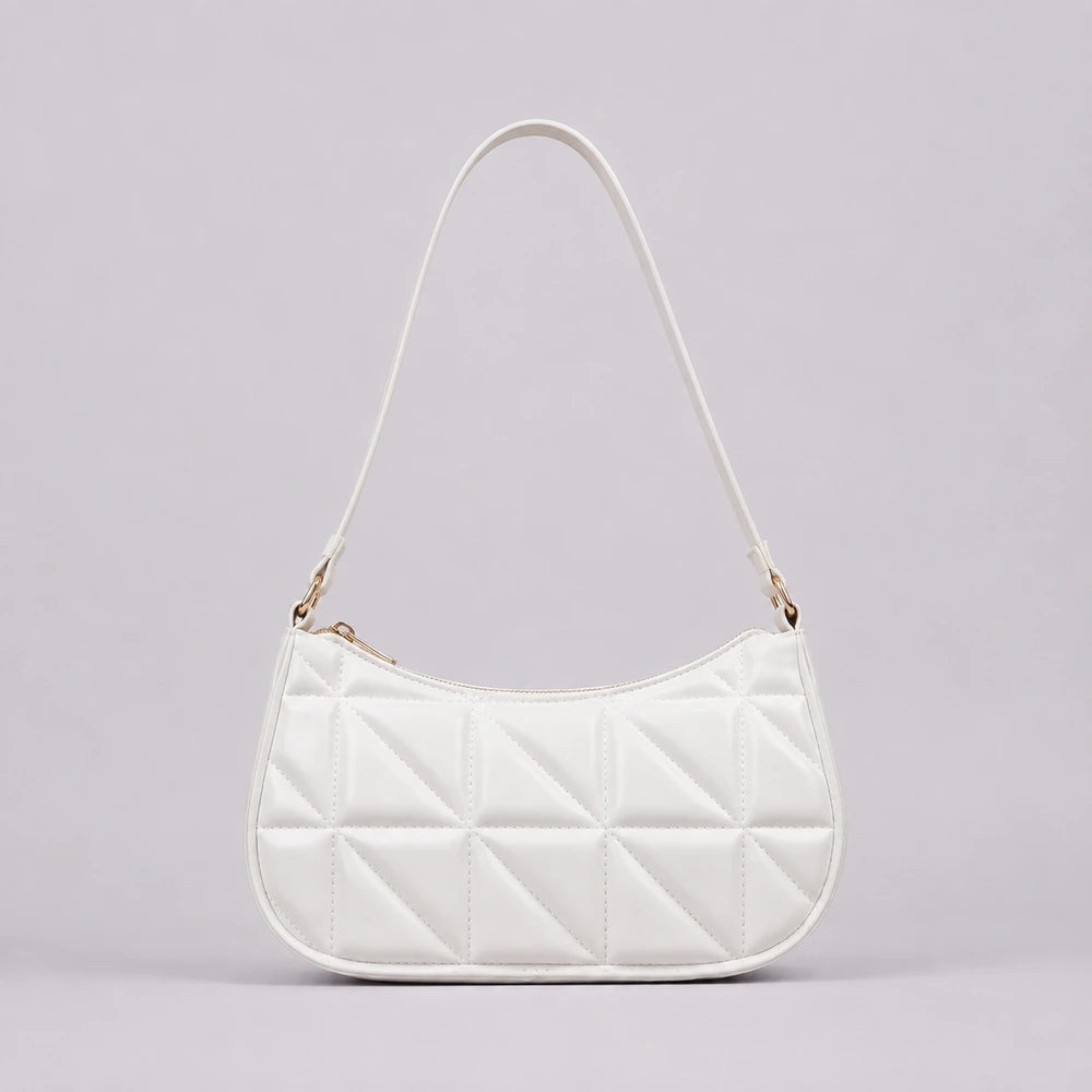 Petit sac à main Blanc — Mélusine, vue de face — ENNA PARIS