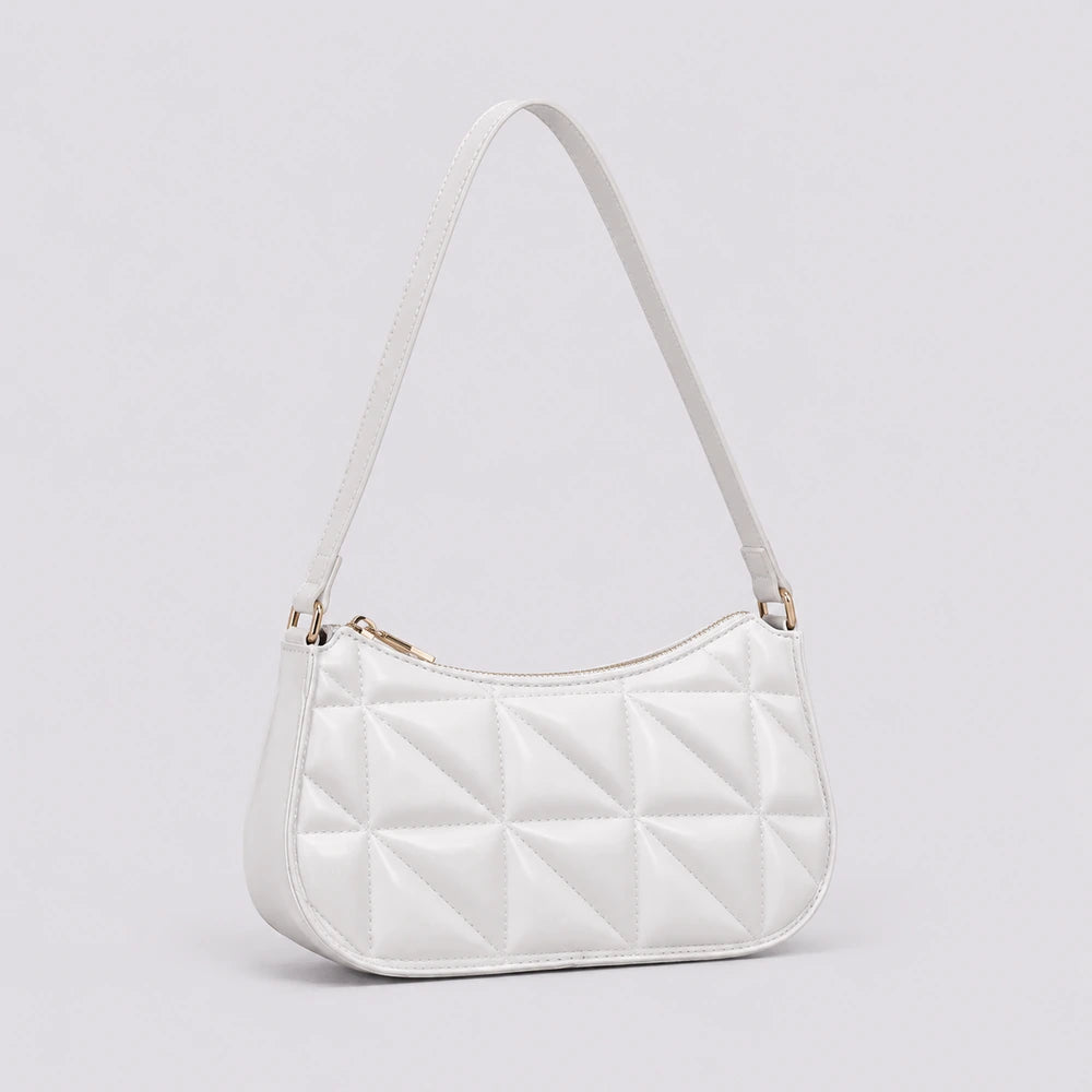 Petit sac à main Blanc — Mélusine, vue trois-quarts — ENNA PARIS