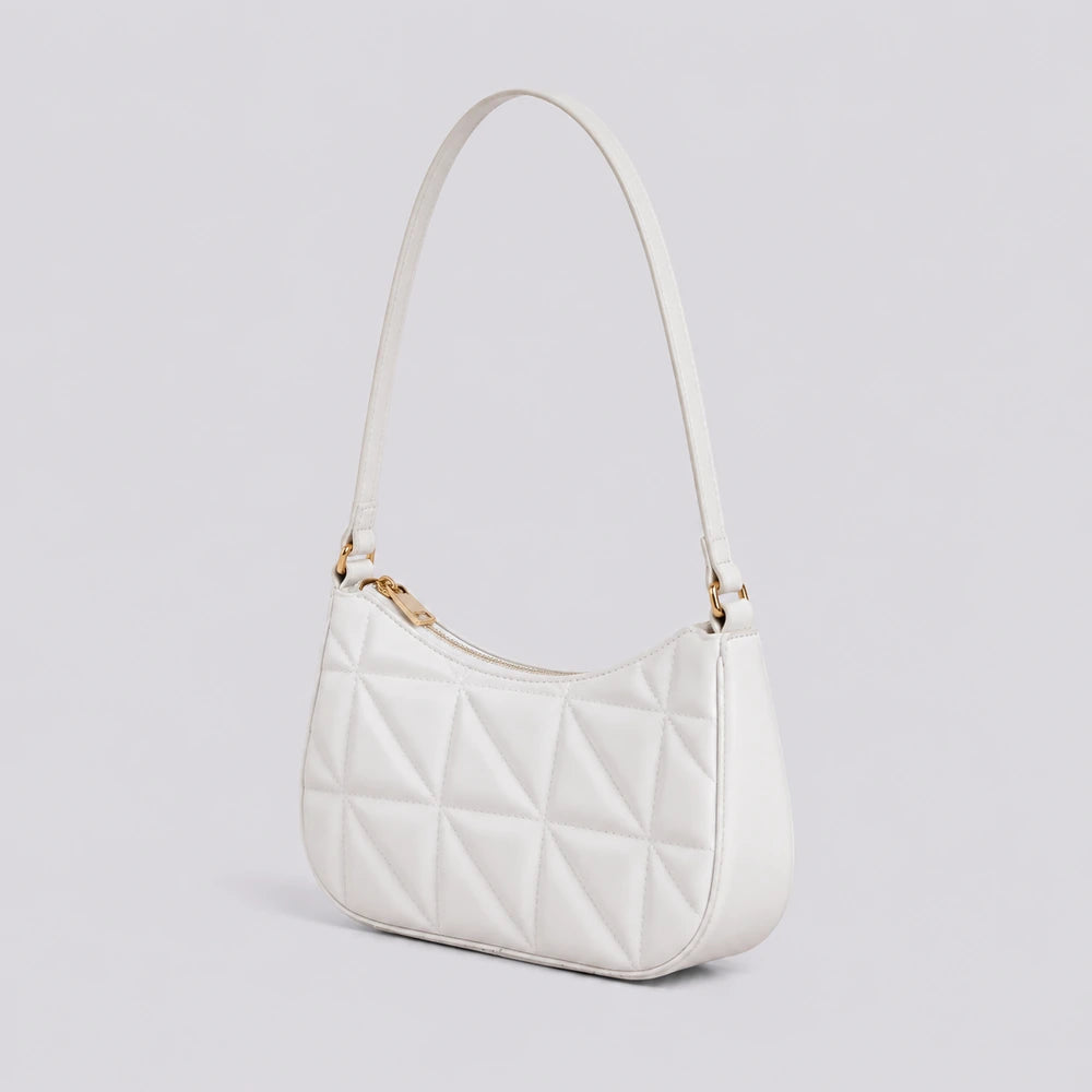Petit sac à main Blanc — Mélusine, vue de profil — ENNA PARIS