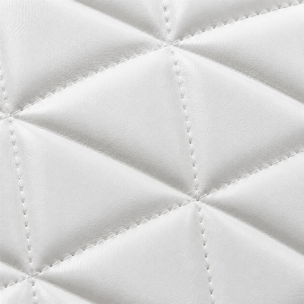 Petit sac à main Blanc — Mélusine, zoom matière — ENNA PARIS