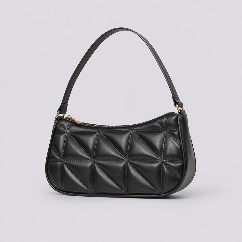 Petit sac à main Noir — Mélusine, vue trois-quarts — ENNA PARIS