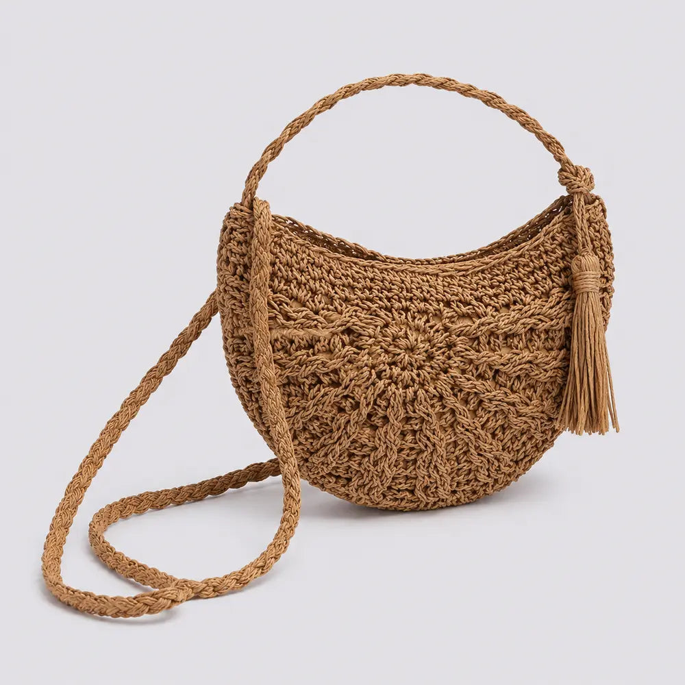 Petit sac à main Marron — Esmée, vue trois-quarts