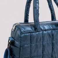 Sac cabas Eulalie bleu, zoom sur le détail distinctif