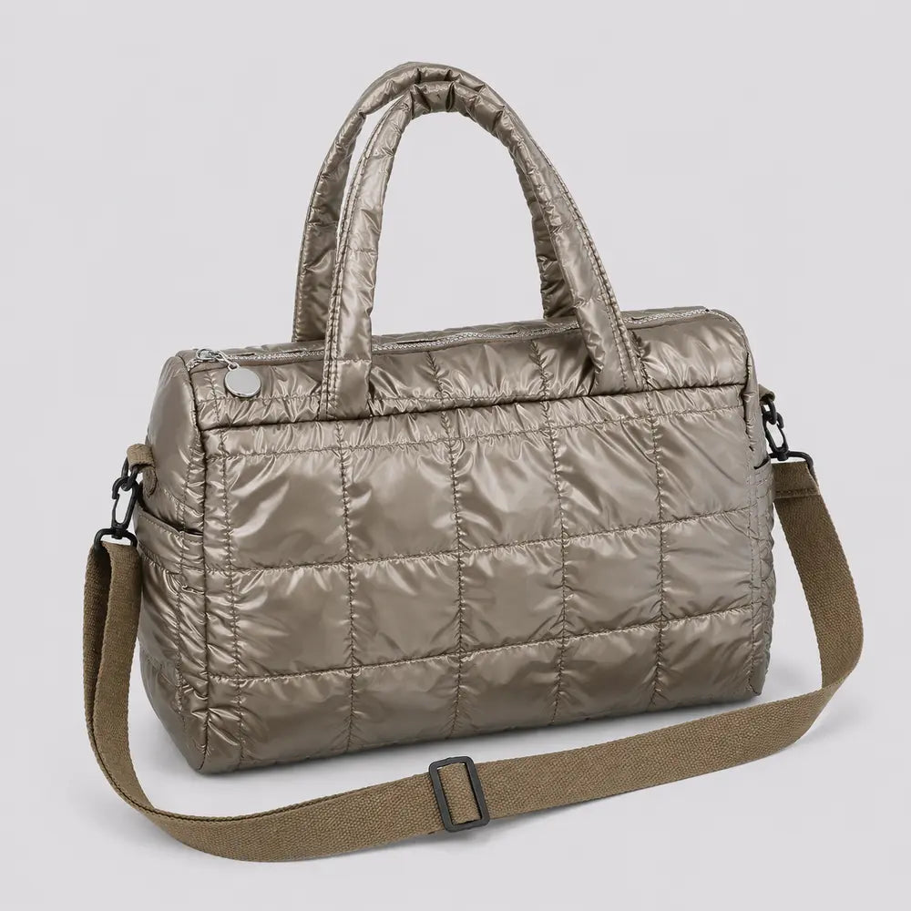 Sac cabas Eulalie champagne, vue trois quarts