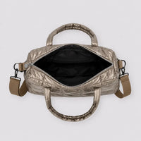 Sac cabas Eulalie champagne, vue ouverte de dessus