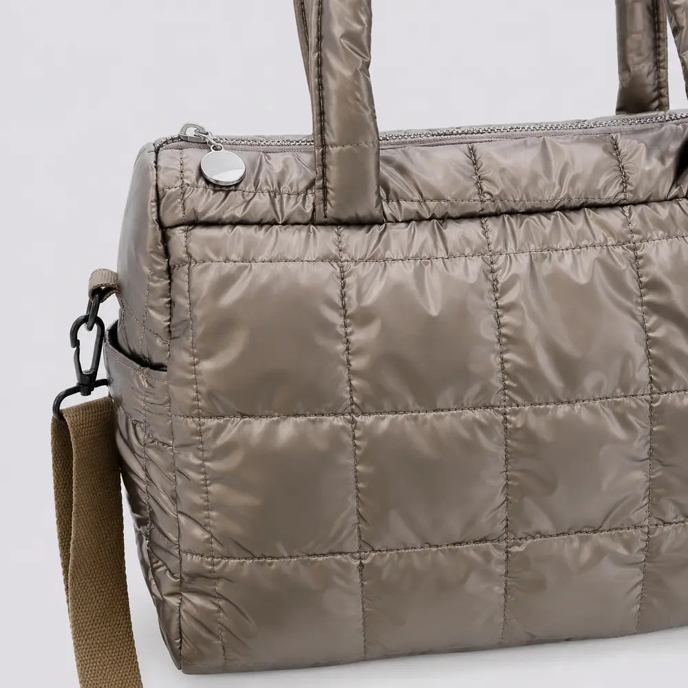 Sac cabas Eulalie champagne, zoom sur le détail distinctif
