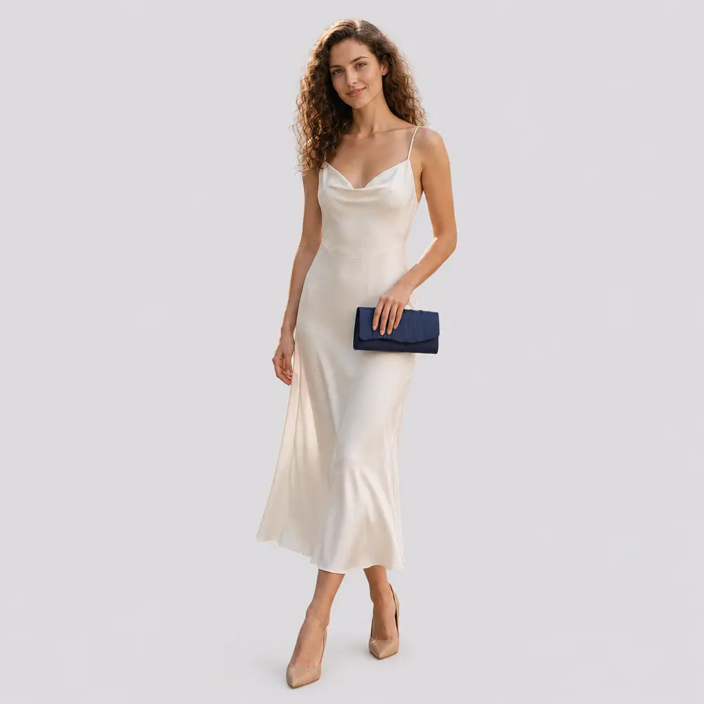 Sac cabas Eulalie champagne, porté studio plein pied