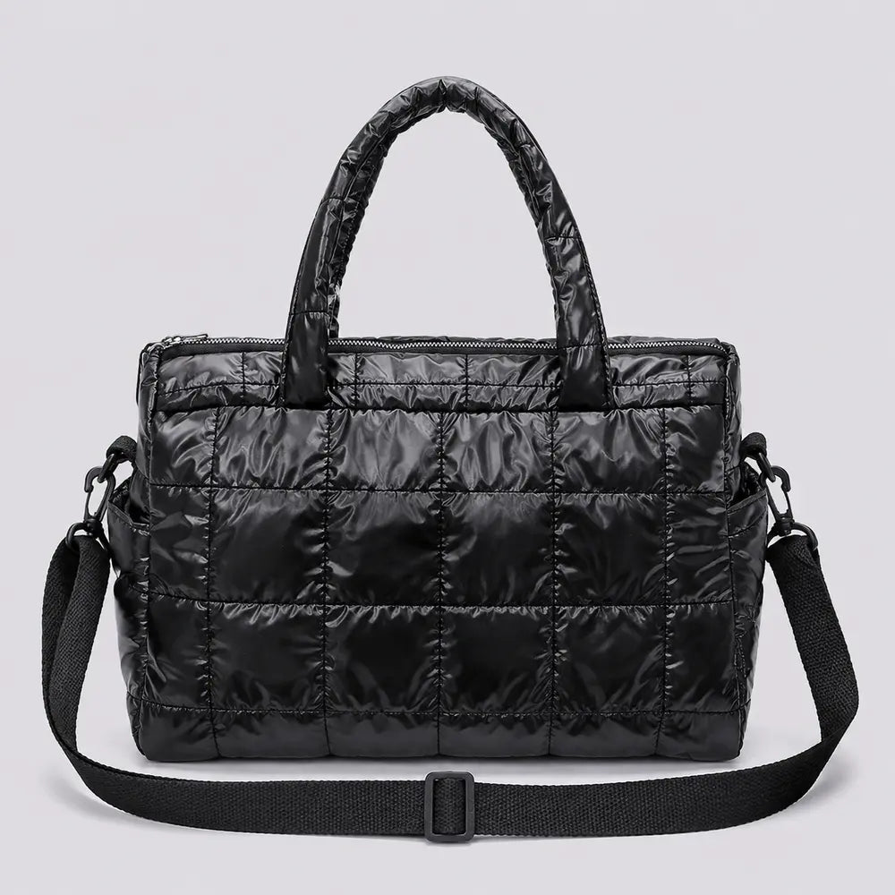 Sac cabas Eulalie noir, vue de face