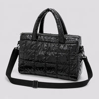 Sac cabas Eulalie noir, vue trois quarts