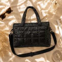 Sac cabas Eulalie noir, flatlay premium