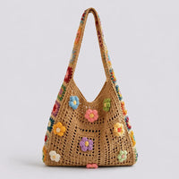 Sac hobo en crochet — Garance, vue trois quarts