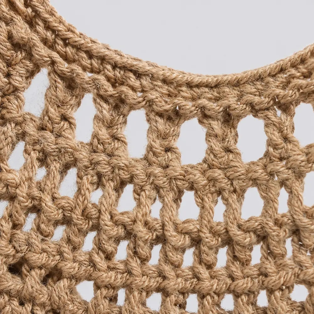 Sac hobo en crochet — Garance, zoom matière