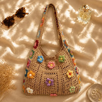 Sac hobo en crochet — Garance, flatlay éditorial ENNA