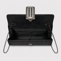 Pochette de soirée — Isaline Noir, vue ouverte de dessus