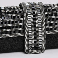 Pochette de soirée — Isaline Noir, zoom détail distinctif