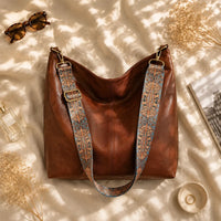 Sac à main Marron — Margaux, flatlay éditorial ENNA