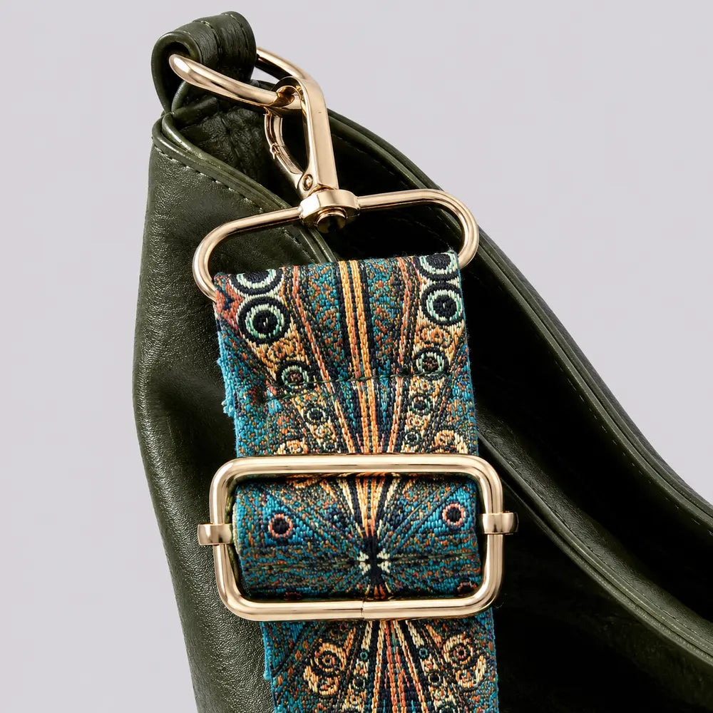 Sac à main Vert kaki — Margaux, zoom sur le détail distinctif