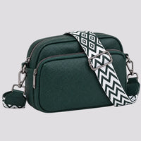 Petit sac à main Vert foncé — Mylène, vue trois-quarts